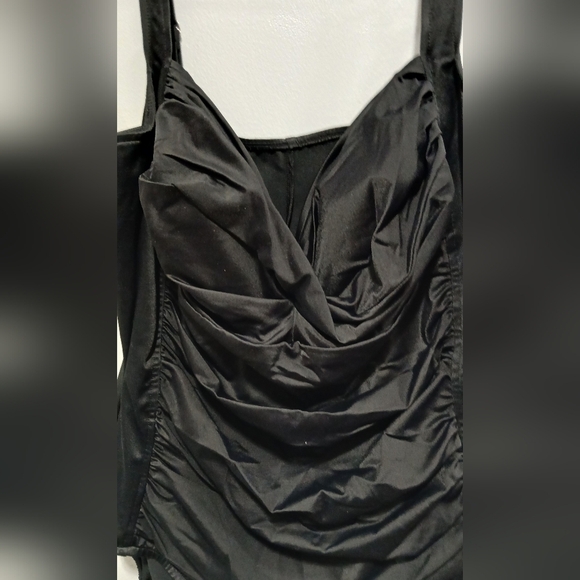 Apt. 9 black swimsuit with rouching women's size 18W NWT beach - Picture 3 of 9